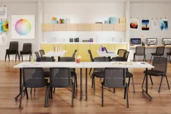 N9NE Node Stackable Guest Chair^ Padded Stack Chairs