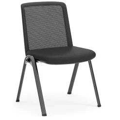 N9NE Node Stackable Guest Chair^ Padded Stack Chairs