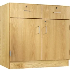 Diversified Spaces Oak Base Cabinet Casework^ Lab Storage|Science Storage