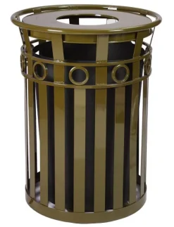 Witt Industries Oakley Collection Decorative Slatted Receptacles by Witt (40 gal)^ Trash & Recycling Bins