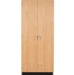 Diversified Spaces Oak Wardrobe Cabinet^ Lab Storage|Tall Cabinets