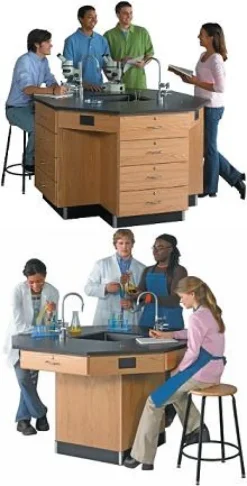 Diversified Spaces Octagon Lab Workstations^ Science Workstations