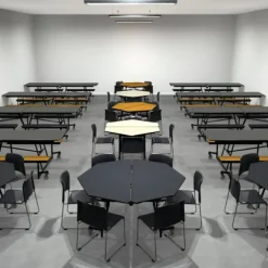 National Public Seating Octagon Mobile Tables^ Cafeteria|Cafeteria Tables
