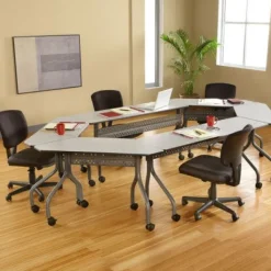 Iceberg OfficeWorks Mobile Training Table - 18'' x 72''^ Training & Seminar