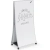 Best-Rite Ogee Curved Mobile Dry Erase Easel^ Mobile Reversible Boards