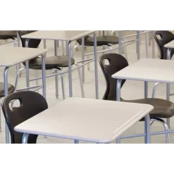 Columbia Omnia Stacking Chair w/ Casters (17" H - 5th-Adult)^ Plastic Stacking Chairs