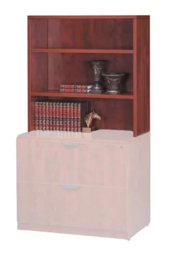 OFD Office Furniture Open Office Hutch w/ 2 Shelves (36'' W)^ Credenzas & Hutches|Bookcases
