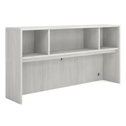 OfficeSource OS Laminate Bow Front Executive U-Shape Desk Suite w/ Hutch^ Office Suites