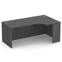 OfficeSource OS Laminate Bow Front Executive U-Shape Desk Suite w/ Hutch^ Office Suites