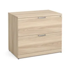 OfficeSource OS Laminate Bow Front U-Shape Desk Suite w/ Deluxe Full Pedestal & 2 Drawer Lateral File^ Office Suites