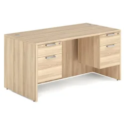 OfficeSource OS Laminate Desk W/ Double Hanging Pedestals (60" X 30")^ Teacher Desks|Instructor Desks
