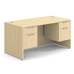 OfficeSource OS Laminate Desk W/ Double Hanging Pedestals (60" X 30")^ Teacher Desks|Instructor Desks
