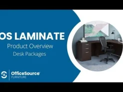 OfficeSource OS Laminate Desk W/ Double Hanging Pedestals (60