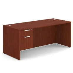 OfficeSource OS Laminate Desk W/ Single Hanging Pedestal (71