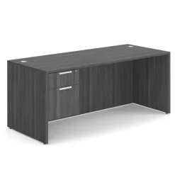 OfficeSource OS Laminate Desk W/ Single Hanging Pedestal (71