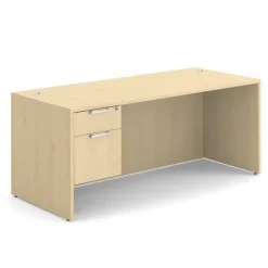 OfficeSource OS Laminate Desk W/ Single Hanging Pedestal (71