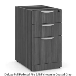 OfficeSource OS Laminate L-Shaped Desk Suite w/ Hutch & Wardrobe Cabinet^ Office Suites