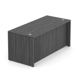 OfficeSource OS Laminate Pair of Two Desks with Hutch Storage^ Office Suites