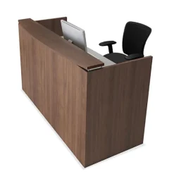 OfficeSource OS Laminate Reception Desk w/ Transaction Shelf^ Reception Desks