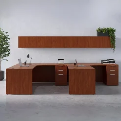 OfficeSource OS Laminate Two-Person L-Shaped Desk Pair^ Office Suites