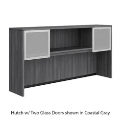 OfficeSource OS Laminate Wall Desk Unit w/ Storage & Combo Files^ Office Suites