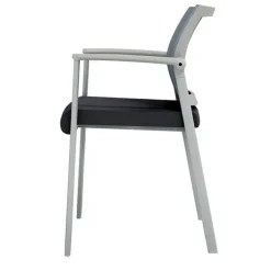 OfficeSource Oslo Mesh Back Stacking Guest Chair^ Reception & Waiting Room|Padded Stack Chairs