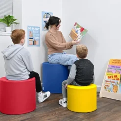 Childrens Factory Ottoman Trio Stool Set^ Flexible Seating