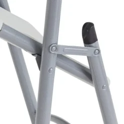 National Public Seating Package One 18'' x 96'' Plastic Folding Seminar Table & Four Plastic Folding Chairs^ Training & Seminar|Folding Chairs