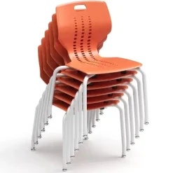 Paragon Package Set - 4 A&D Crossfit Flip-Top Adjustable Height Tables w/ 6 Emoji Chairs^ Dry Erase|Activity Table & Chair Packages