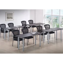 OfficeSource Package Set - 4 Training Tables w/ Post Legs (72" X 30")^ Training & Seminar