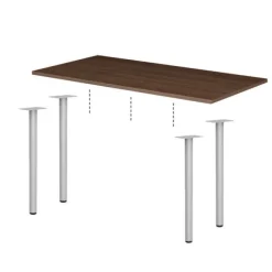 OfficeSource Package Set - 4 Training Tables w/ Post Legs (72" X 30")^ Training & Seminar