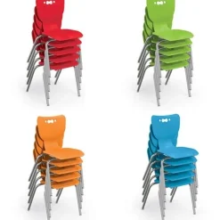 Mooreco 4-Pack Astute Flex Rectangle Desks & Hierarchy Chairs Package^ Collaborative Desks|Desk & Chair Packages