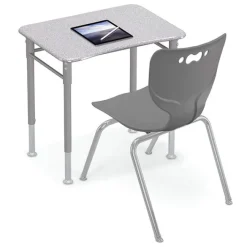 Mooreco 4-Pack Astute Flex Rectangle Desks & Hierarchy Chairs Package^ Collaborative Desks|Desk & Chair Packages