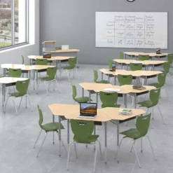 Mooreco 6-Pack Astute Monroe Desks & Hierarchy Chairs Package^ Collaborative Desks|Desk & Chair Packages