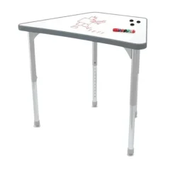 Mooreco 8-Pack Hierarchy Beam Porcelain Steel Dry Erase Desk & Hierarchy Chair Package^ Collaborative Desks|Desk & Chair Packages
