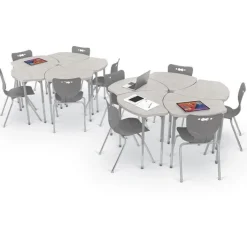 Mooreco 10-Pack Hierarchy Shapes Desk & Hierarchy Chair Package^ Desk & Chair Packages|Classroom Desks & Chairs