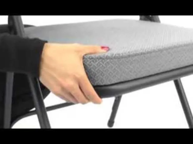 National Public Seating Padded Fabric Folding Chairs Model 3200 (2 Pack)^ Folding Chairs