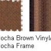 Virco Padded Seat and Back Folding Chair- Mocha Brown Frame- Mocha Brown Vinyl^ Folding Chairs