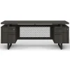 OfficeSource Palisades Collection Industrial Height Adjustable L-Shaped Desk Suite^ Office Suites