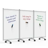Luxor 3-Panel Mobile Magnetic Whiteboard Room Divider^ Mobile Reversible Boards