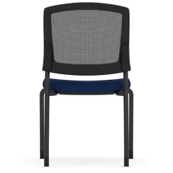 OfficeSource Parson Collection Mesh Back Armless Stacking Side Chair^ Padded Stack Chairs