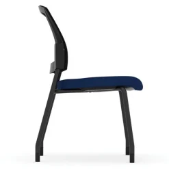 OfficeSource Parson Collection Mesh Back Armless Stacking Side Chair^ Padded Stack Chairs
