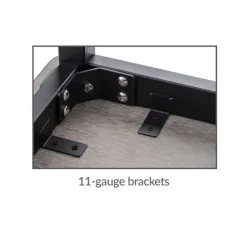 National Public Seating Phenolic Height Adjustable Table (30'' x 72'') with 6 Black Frame Stools^ Activity Table & Chair Packages|Makerspace & Shop