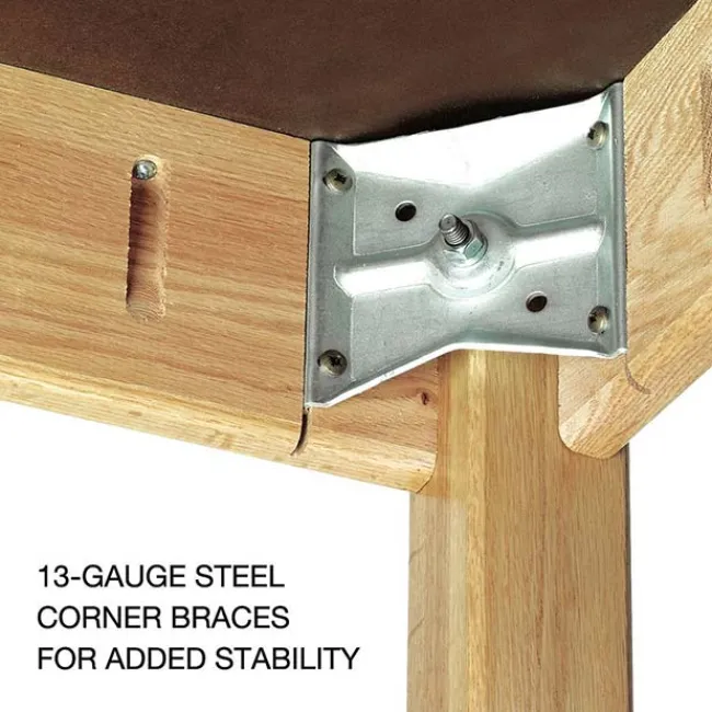Diversified Spaces Phenolic Resin Top Hardwood Science Lab Table with Compartments (21'' D X 48'' W)^ Science|Science Tables