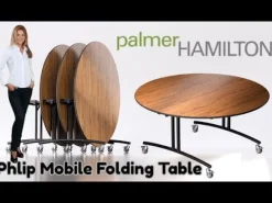Palmer Hamilton Phlip Mobile Folding Table (60