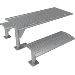 Ultra-Play Phoenix Cantilever Horizontal Steel Slat Table^ Cafe Tables|Picnic Tables