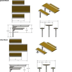 Ultra-Play Phoenix Cantilever Recycled Plastic Table^ Picnic Tables|Outdoor Picnic