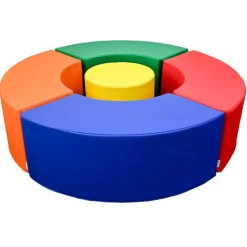 Childrens Factory 5-Piece Curve Seating Kids Ottoman Set^ Flexible Seating