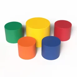 Childrens Factory 5-Piece Kids Ottoman Stool Set^ Flexible Seating
