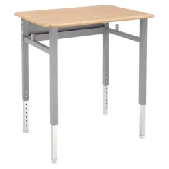 Smith System Planner Height-Adjustable Student Desk with Hard Plastic Top - 27